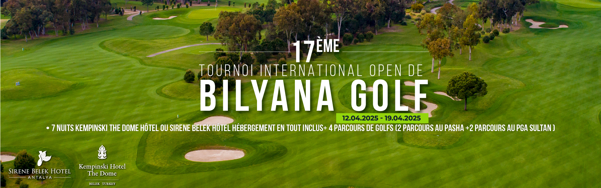 Bilyana Golf - 17ème TOURNOI INTERNATIONAL OPEN DE BILYANA GOLF